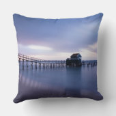 Sunset Beach Polyester Throw Pillow 30 クッション (裏面)