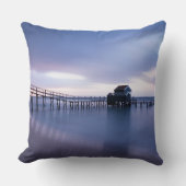 Sunset Beach Polyester Throw Pillow 30 クッション (正面)