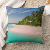 Sunset Beach Square Polyester Large Pillow 10 クッション (ブランケット)
