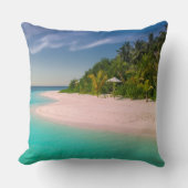 Sunset Beach Square Polyester Large Pillow 10 クッション (正面)