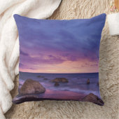 Sunset Beach Square Polyester Large Pillow 13 クッション (ブランケット)