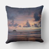 Sunset Beach Square Polyester Large Pillow 26 クッション (裏面)