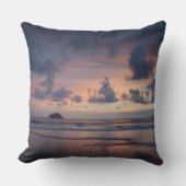 Sunset Beach Square Polyester Large Pillow 26 クッション (正面)