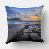 Sunset Beach Square Polyester Large Pillow 31 クッション (裏面)