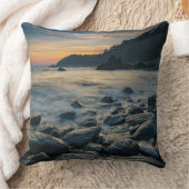 Sunset Beach Square Polyester Large Pillow 36 クッション (ブランケット)