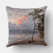 Sunset Beach Square Polyester Large Pillow 9 クッション (裏面)
