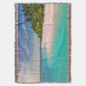 Sunset Beach Throw Blanket 10 スローブランケット (正面縦)