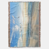 Sunset Beach Throw Blanket 15 スローブランケット (正面縦)