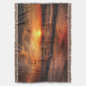Sunset Beach Throw Blanket 17 スローブランケット (正面縦)