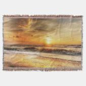Sunset Beach Throw Blanket 18 スローブランケット (正面)