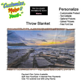 Sunset Beach Throw Blanket 31 スローブランケット