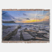 Sunset Beach Throw Blanket 31 スローブランケット (正面)