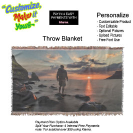 Sunset Beach Throw Blanket 32 スローブランケット