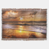 Sunset Beach Throw Blanket 44 スローブランケット (正面)