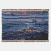 Sunset Beach Throw Blanket 49 スローブランケット (正面)