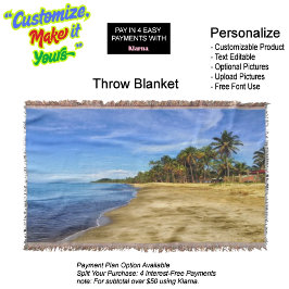 Sunset Beach Throw Blanket 7 スローブランケット