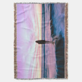 Sunset Beach Throw Blanket 8 スローブランケット (正面縦)