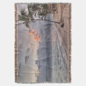 Sunset Beach Throw Blanket 9 スローブランケット (正面縦)