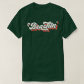 Sunset Beach Vacation Palm Tree Sand and Sun Beach Tシャツ (デザイン正面)