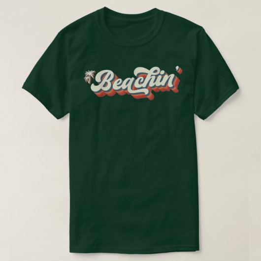 Sunset Beach Vacation Palm Tree Sand and Sun Beach Tシャツ (デザイン正面)