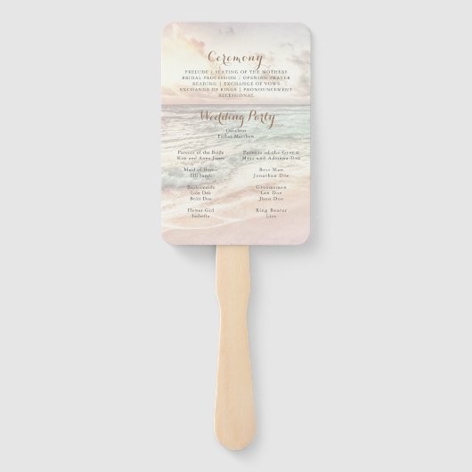 Sunset Beach Wedding ハンドファン (裏面)