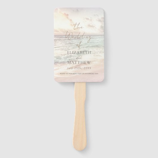 Sunset Beach Wedding ハンドファン (正面)