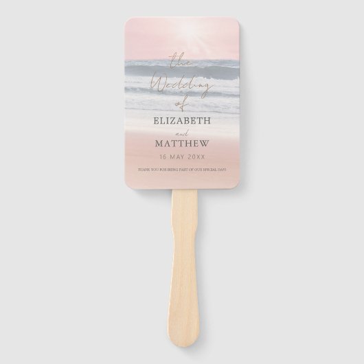 Sunset Beach Wedding ハンドファン (正面)