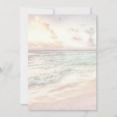 Sunset Beach Wedding Beachfront Wedding Invitation 招待状 (裏面)