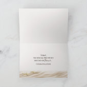 Sunset Beach Wedding Congratulations カード (内部)