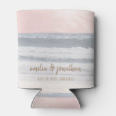 Sunset Beach Wedding Favor 缶クーラー (裏面)