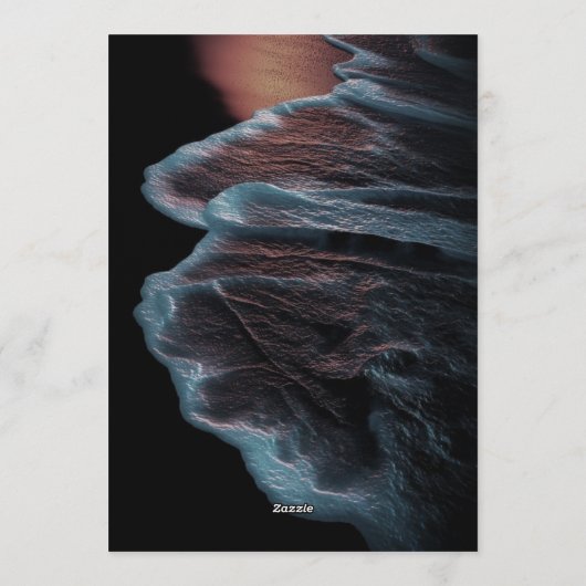 Sunset Beach Wedding Invitation 招待状 (裏面)