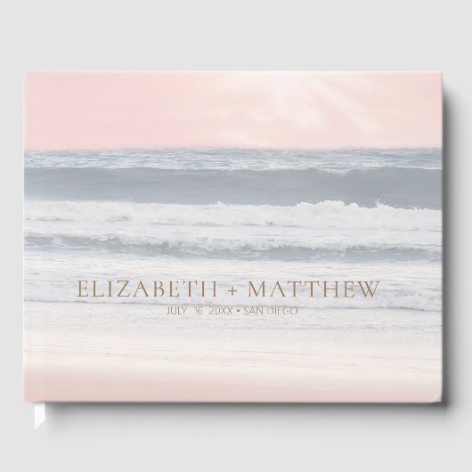 Sunset Beach Wedding | Oceanside Wedding ゲストブック (正面)
