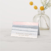 Sunset Beach Wedding | Oceanside Wedding プレイスカード (裏面)