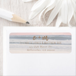 Sunset Beach Wedding | Oceanside Wedding ラベル