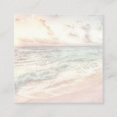 Sunset Beach Wedding Scan Code RSVP エンクロージャーカード (裏面)