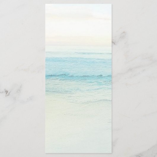 Sunset Beach Wedding | Seaside Beach Wedding メニュー (裏面)