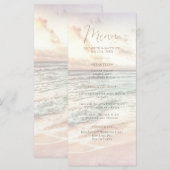 Sunset Beach Wedding | Seaside Beach Wedding メニュー (正面/裏面)
