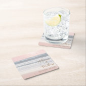 Sunset Beach Wedding | Seaside Wedding スクエアペーパーコースター (インサイチュ)