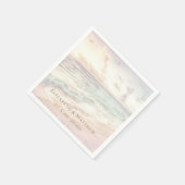 Sunset Beach Wedding | Seaside Wedding スタンダードカクテルナプキン (角)