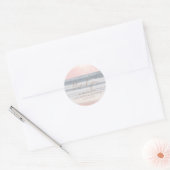 Sunset Beach Wedding | Thank You Sticker ラウンドシール (封筒)