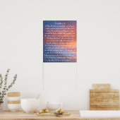 sunset bible verse Revelations 5:11-14 ポスター (キッチン)