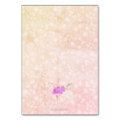 Sunset Blush Sheer bow and Bright Rose Bouquet  テーブルナンバー (裏面)