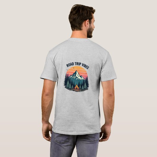 Sunset Camping T-Shirt Tシャツ (裏面フル)