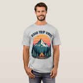 Sunset Camping T-Shirt Tシャツ (正面フル)