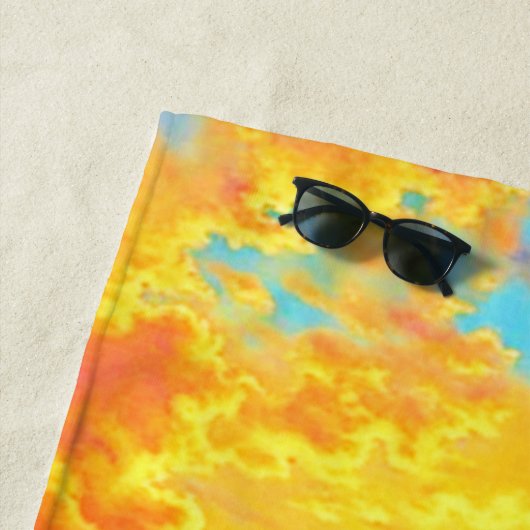  Sunset Canyon River Art ビーチタオル (インサイチュ)