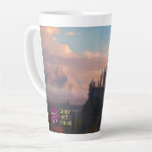 Sunset Castle (matching journal available) カフェラテマグ (左アングル)