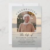 Sunset Celebration of Life Photo Invitation 招待状 (正面)