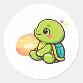 Sunset Chill ラウンドシール