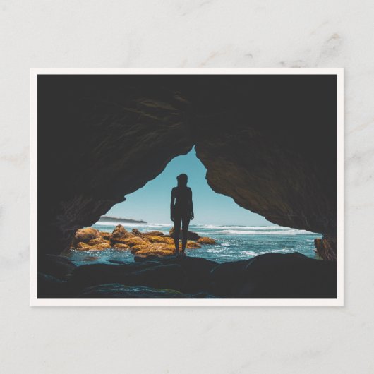 Sunset Cliffs Cave San Diego Point Loma Beach ポストカード (正面)