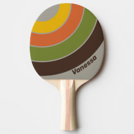 Sunset Clover Circle Stripe with Name 卓球ラケット